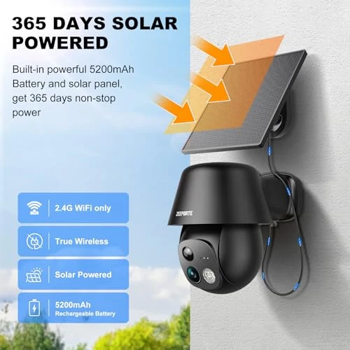 Solar Security Camera Wireless Outdoor — Security Camera, ZEEPORTE SECURITY