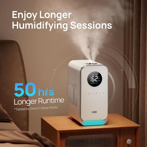 Top-filled Smart Quiet Cool Mist Humidifier — Air Moisturizers, Dreo