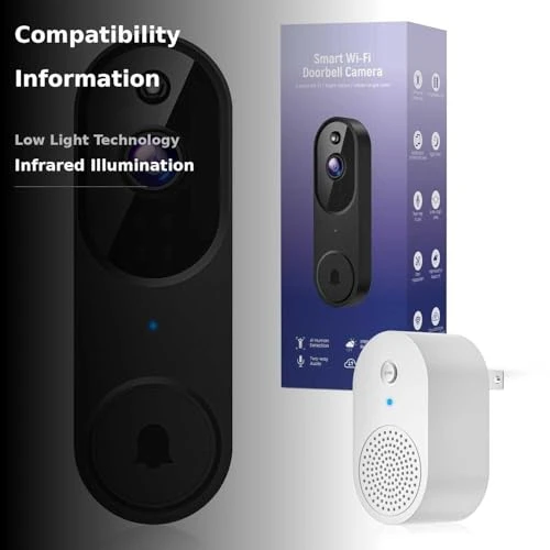 Video Doorbell Camera Wireless with Chime — Doorbells, BITEPASS