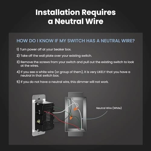 Wi-Fi Smart Dimmer Light Switch, 3 Pack — Dimmer Switches, Feit Electric