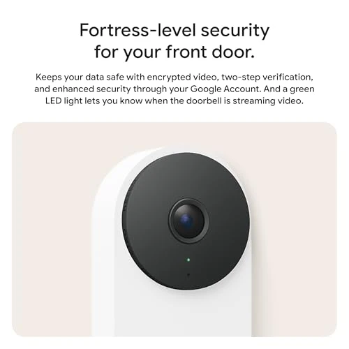 Wired Doorbell with 2K Video and Gemini — Smart Home Security, Google