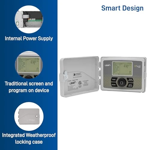 6-Zone Smart Indoor/Outdoor Sprinkler Controller — Irrigation System, Orbit