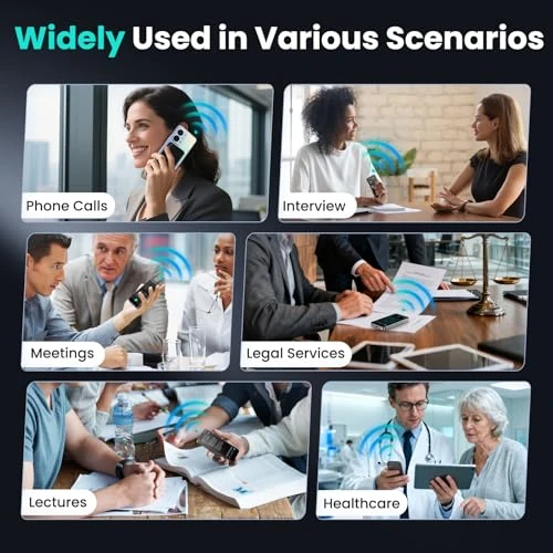 AI Voice Recorder with Free Transcription and Translation — Portable Audio Recorders, Fivegren