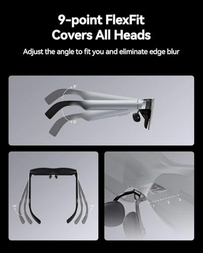 AR/XR Glasses with 201-Inch Display, 1200 Nits Brightness, 120Hz Refresh Rate — Immersive Viewing, RayNeo