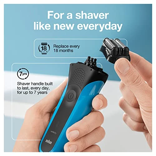 Electric Razor for Men, Rechargeable, Wet & Dry — Foil, Braun