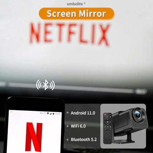 Mini Projector with WiFi and Bluetooth — Outdoor Light Projectors, umbolite