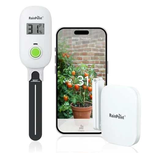 Smart Digital Wireless Plant Moisture Meter with WiFi Hub Kit — Humidity Meters, RainPoint