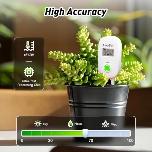 Smart Digital Wireless Plant Moisture Meter — Moisture Detection Tools, RainPoint