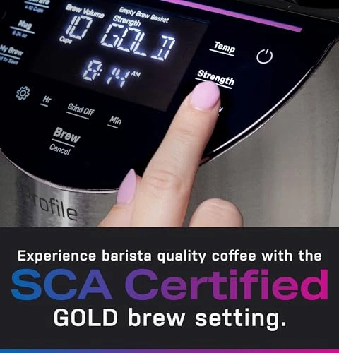 Smart Grind & Brew Coffee Maker with Podless Single Serve, 90oz Water Reservoir, 10 Cup Thermal Carafe, Voice Control,... — Coffee Makers, GE Profile