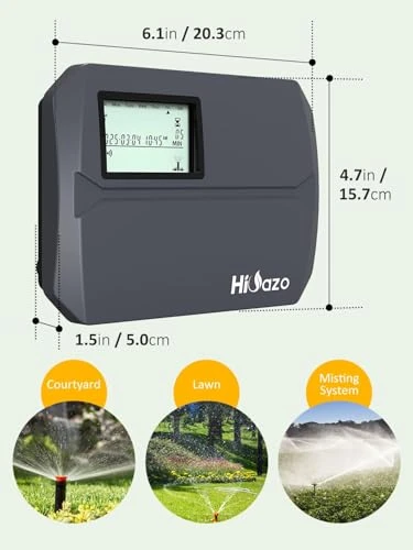 Smart Sprinkler Controller WiFi, 8 Zone Irrigation Controller Indoor with Automatic Weather-Based Watering — Controllers, HiOazo