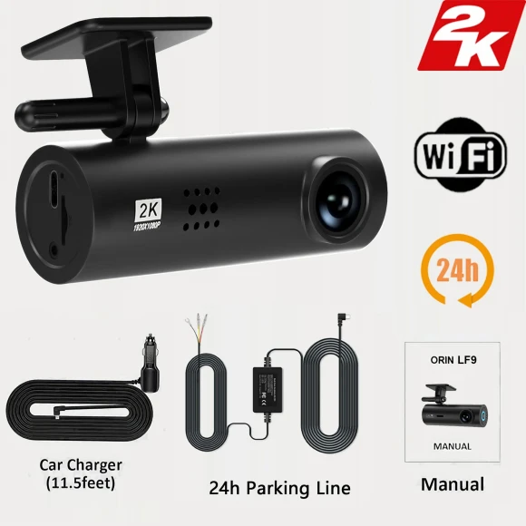 2K HD WIFI DVR Car Dash Cam — Rearview Cameras for Cars, LIAESMART
