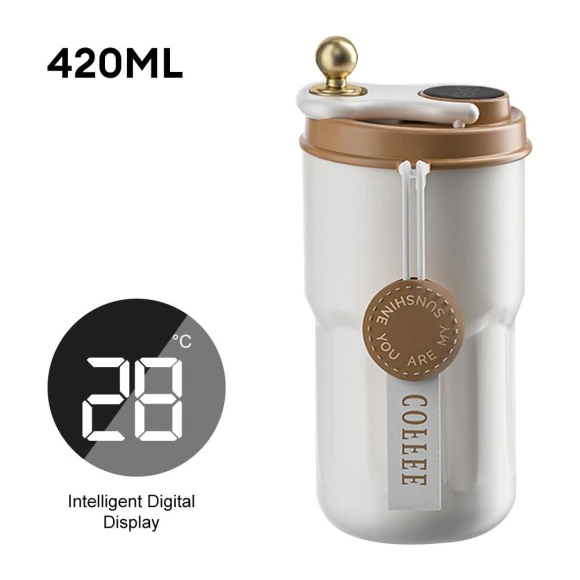 Digital LED Temperature Display Smart Thermos Bottle — Beverage Warmers, Household supplies MH