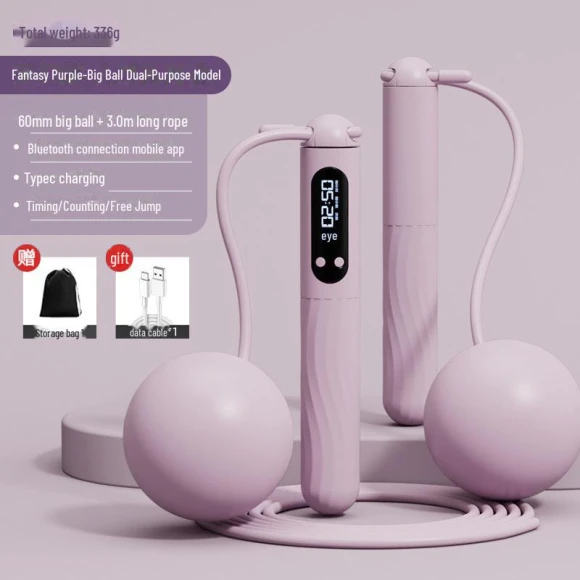 Smart Bluetooth Rechargeable Wireless Jump Rope with Weighted Balls for Fitness — Jump Ropes, VantaGoods