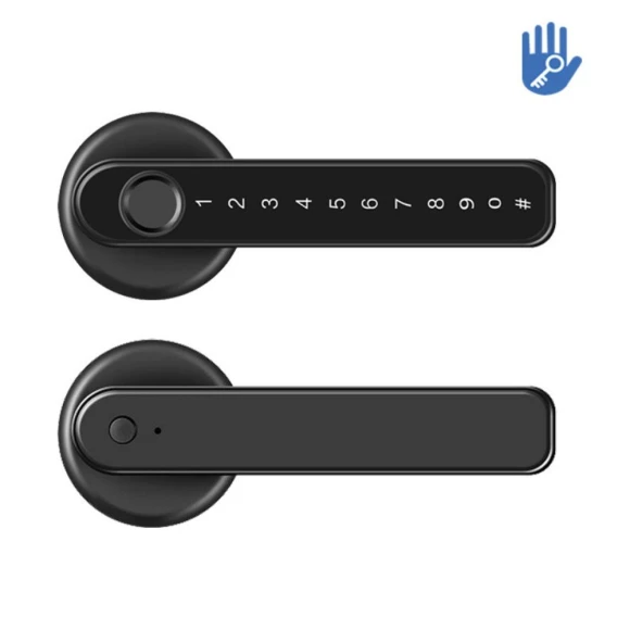 Smart Fingerprint Door Handle Lock — Smart Home Security, Photography
