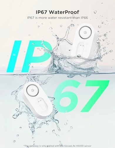 Upgraded Smart Water Leak Detector with Ultra-Long Range — Water Shut Off Valve, GoveeLife