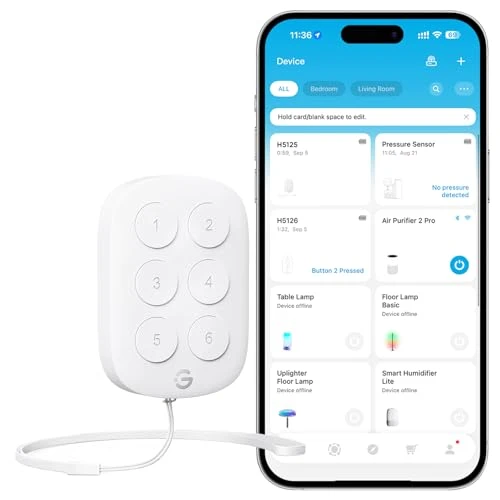 Wireless Mini Smart 6 Button Sensor, GoveeLife