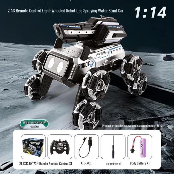 8-Wheel Stunt Dog Toy — Interactive Animal Companions, Super Go