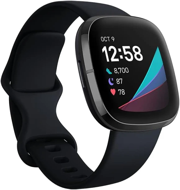 Advanced Health Smartwatch with Heart Health Tools, Stress Management, and Skin Temperature Trends — Smartwatches, Large discount
