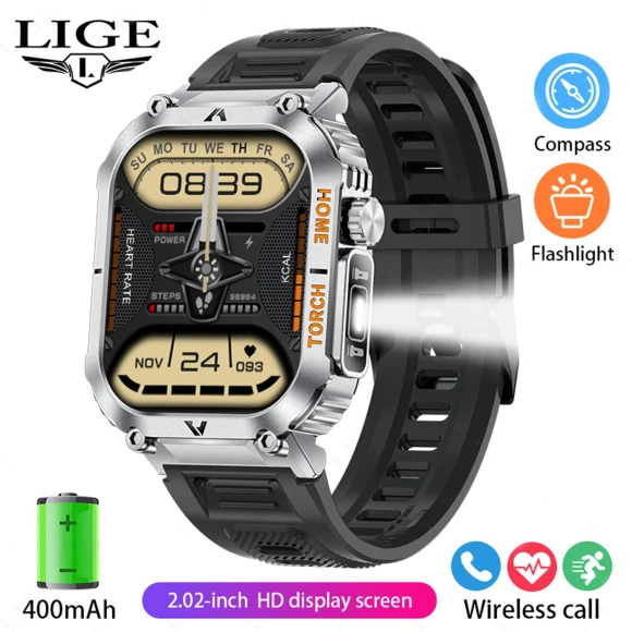Bluetooth Call Smartwatch with LED Backlight — Smartwatches, LIGE