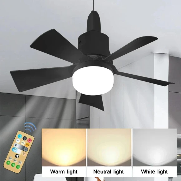 Ceiling Fan with LED Lighting and Remote Control — Ceiling Fans, Binchi Lighting Appliances