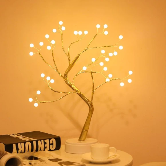 Creative LED Star Tree Light with Pearl — Tree Toppers, Voyex