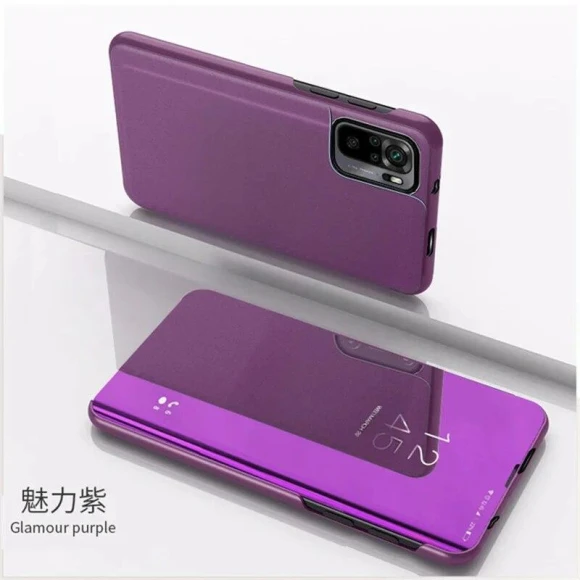 Leather Smart Mirror Magnetic Flip Phone Case — Flip Cases, case-A1