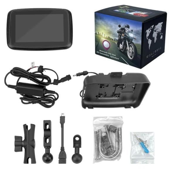 Motorcycle Wireless CarPlay Android Auto Portable GPS Touchscreen Display — Navigation Devices, Auto Launcher