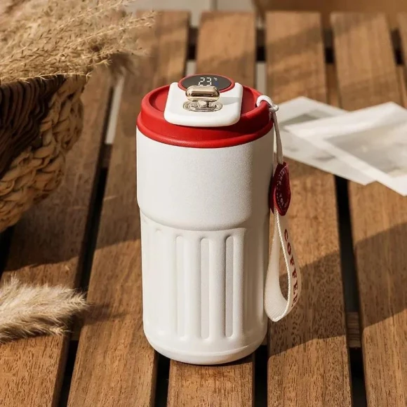 Smart Thermos with Temperature Display — Beverage Warmers, Garden Supplies My