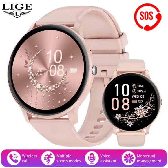 Smartwatch with Bluetooth and Voice Assistant — Smartwatches, LIGE