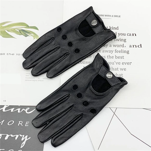 Winter Leather Gloves with Fleece Lining and Touchscreen Compatibility — Gloves, Millioner