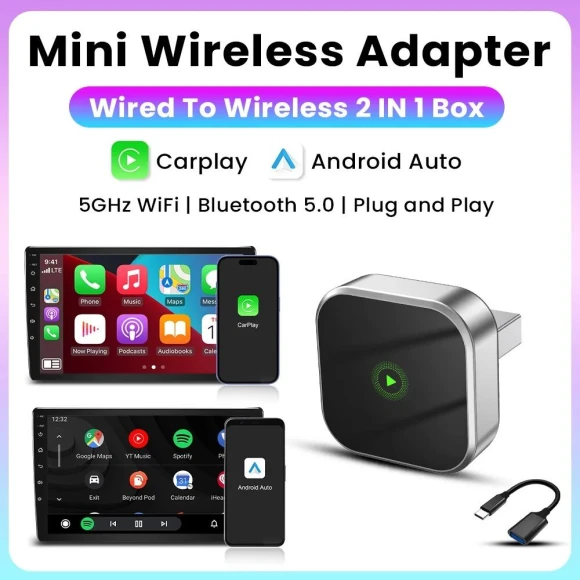 Wireless CarPlay and Android Auto Adapter — Car Accessories & Gadgets, A Surname Home