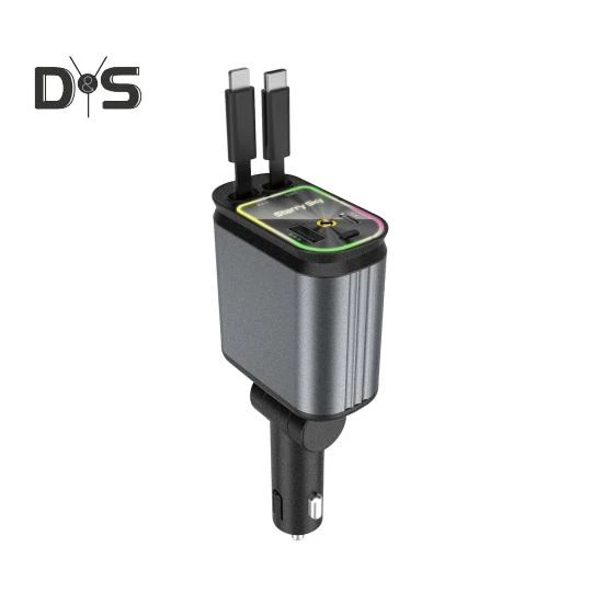 4-in-1 Retractable Car Charger with Starlight Roof Light — Chargers, Enjoy Smart Home