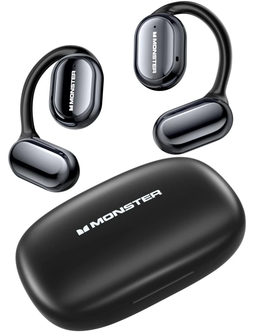 Open Ear Monster Fully Wireless Bluetooth Headphones — In-Ear Headphones, J-Tech Direct