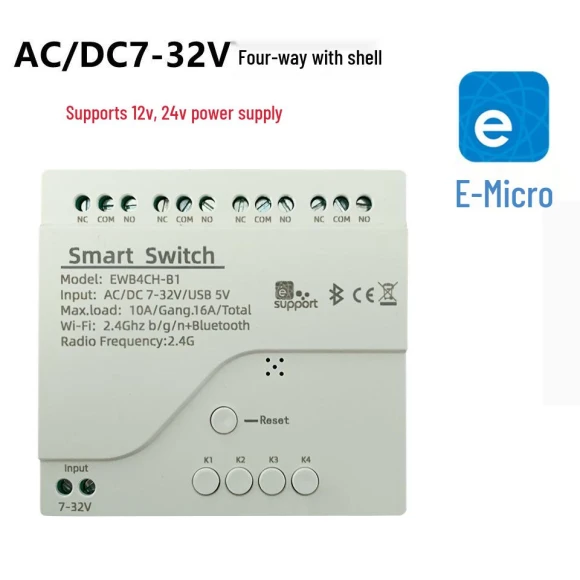 Smart WiFi and Bluetooth Relay Switch Module — Smart Home Modules, GadgetGrip