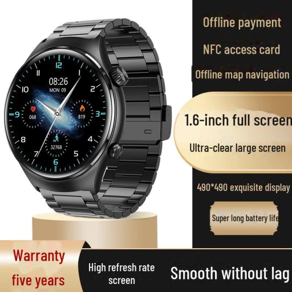 Smart Sports NFC Waterproof Black Strap — Smartwatches, ElectroCN