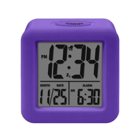 Soft-Cube Alarm Clock with LCD Display and Smart Lighting — Alarms & Clocks, La Crosse