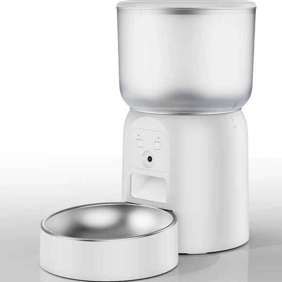 Stainless Steel Pet Feeder with Wifi Camera — Automatic Feeders, COOKING-MALL