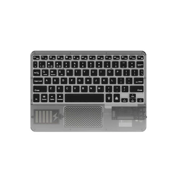 Transparent Wireless Bluetooth Keyboard with Touchpad — Keyboard Cases, Bellatrix