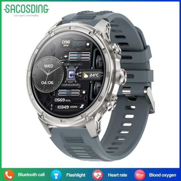 Ultra HD Smart Watch with Flashlight — Smartwatches, SACOSDING