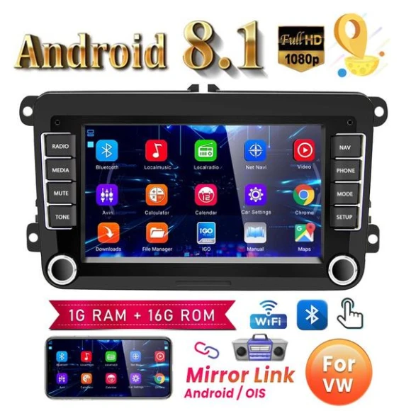 Car Stereo with Touchscreen Display — Stereo Receivers, XuYiEC