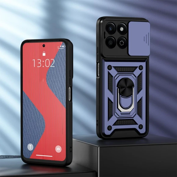 Drop-Proof Phone Case with Slide Camera Protection and Stand — Basic Cases, KEYSION