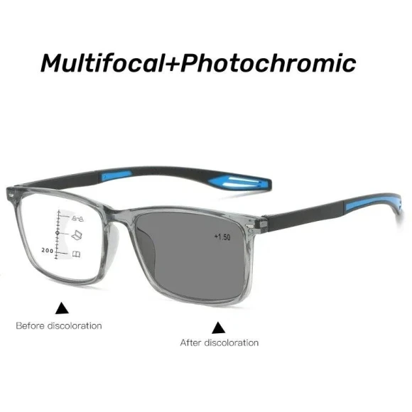 Fashion Progressive Multifocal Photochromic Glasses for Presbyopia — Reading Glasses, Wipon