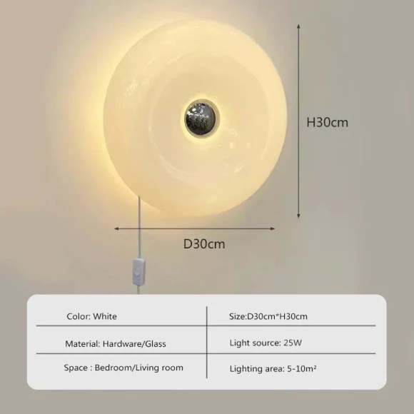 Scandinavian Glass Wall Sconce — Wall Fixtures, Chic Home