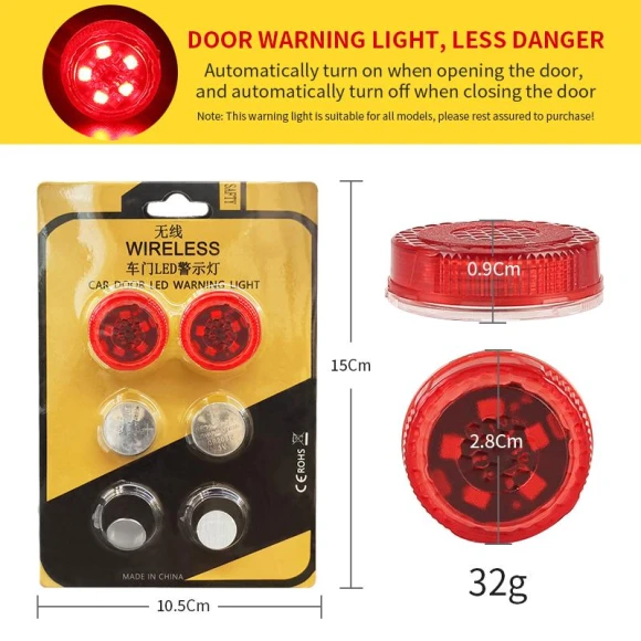 Universal Car LED Door Warning Light — Vehicle Safety Signals, Cars Auto Home