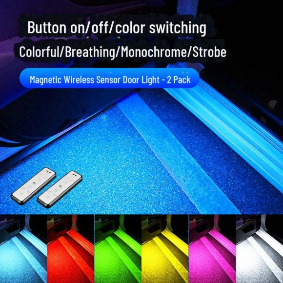 Wireless Car Door Warning Lights — Vehicle Safety Signals, AI Supermarket