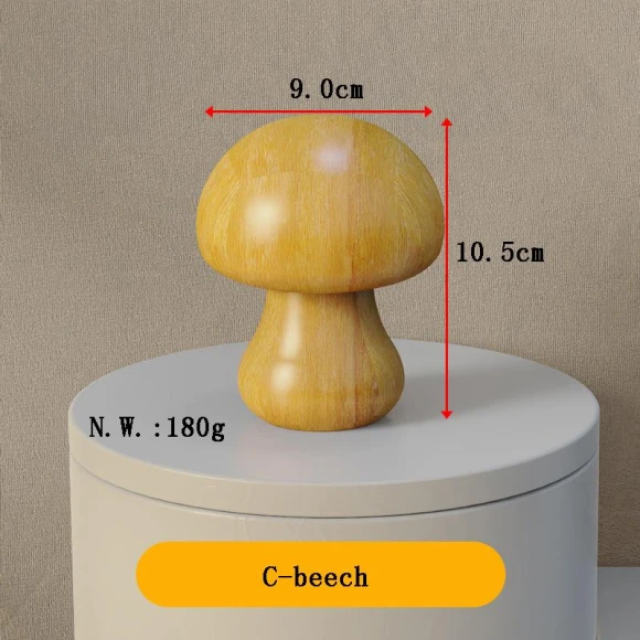Wooden Mushroom Lamp — Lighting, Chic Home