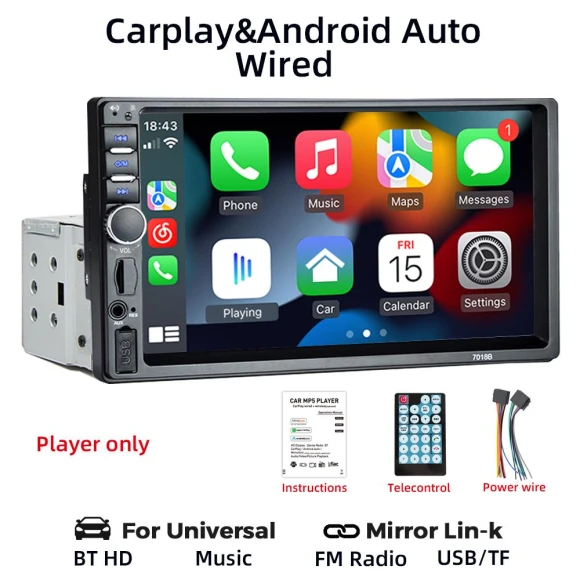 Car Stereo with Touchscreen Display — Stereo Receivers, Auto Launcher