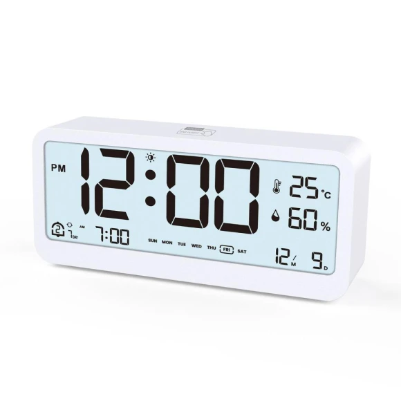 Large Screen Temperature and Humidity Smart Clock — Clocks, Qingling