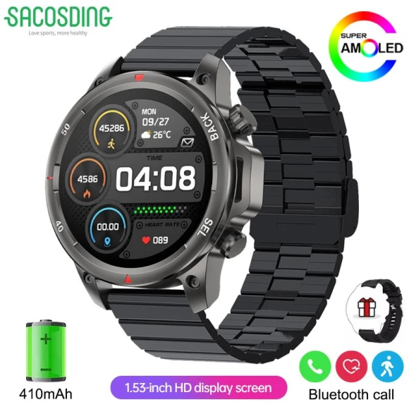 Men's Sports Smart Watch with Compass Fitness Tracker — Smartwatches, SACOSDING