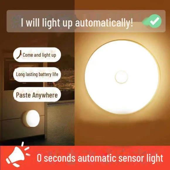 Smart LED Night Light with Motion Sensor and Remote Control — Night Lights, WoW Home